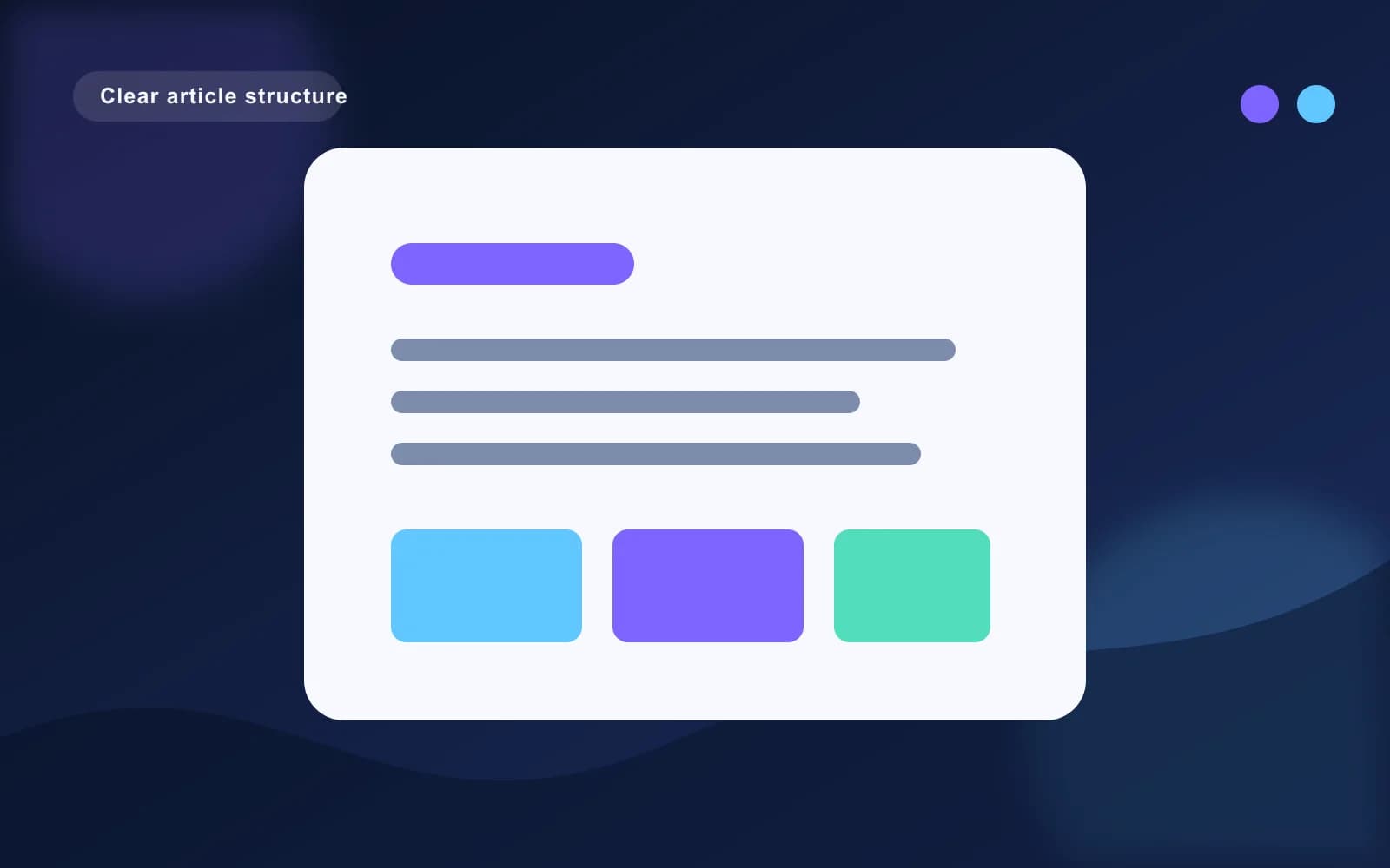Stylised article layout blocks