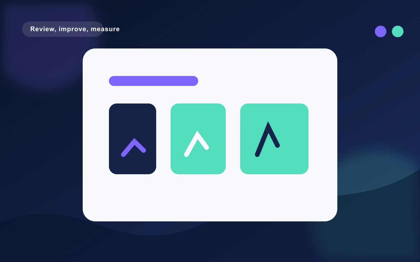 Stylised audit dashboard with review panels