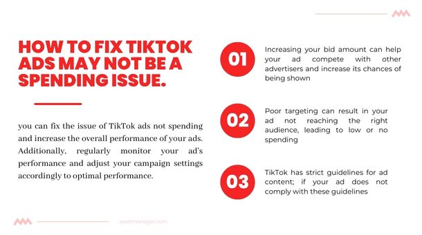 How to Fix TikTok ads may not be a spending issue