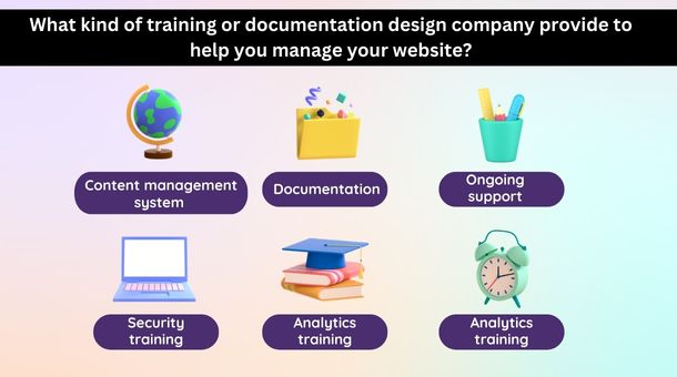 What training or documentation does the design company provide to help you manage your website?